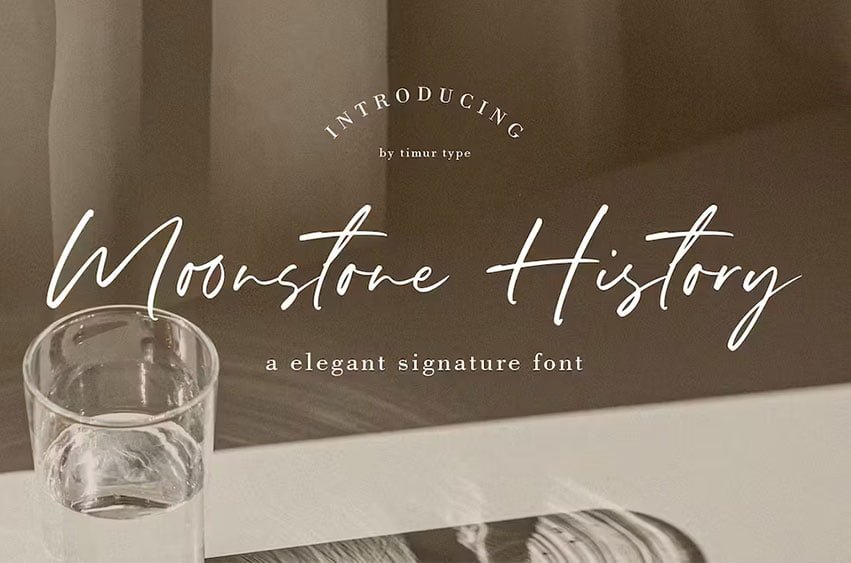 Moonstone History Font
