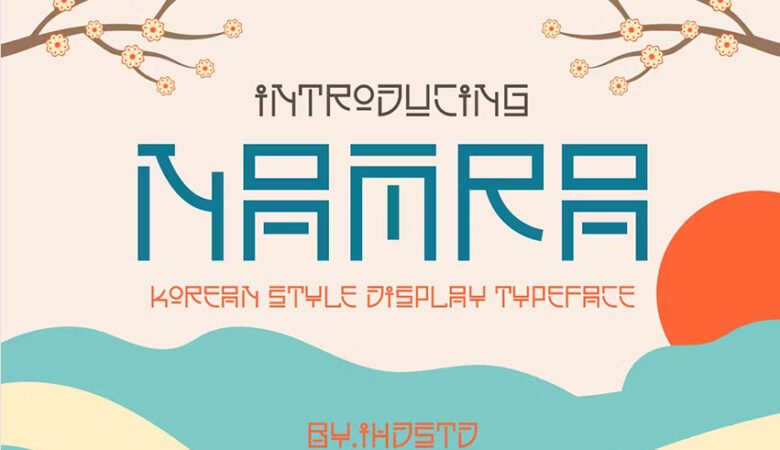 Namra Korean Style Display Font