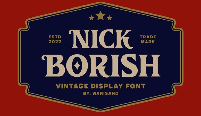 Nick Borish Vintage Font