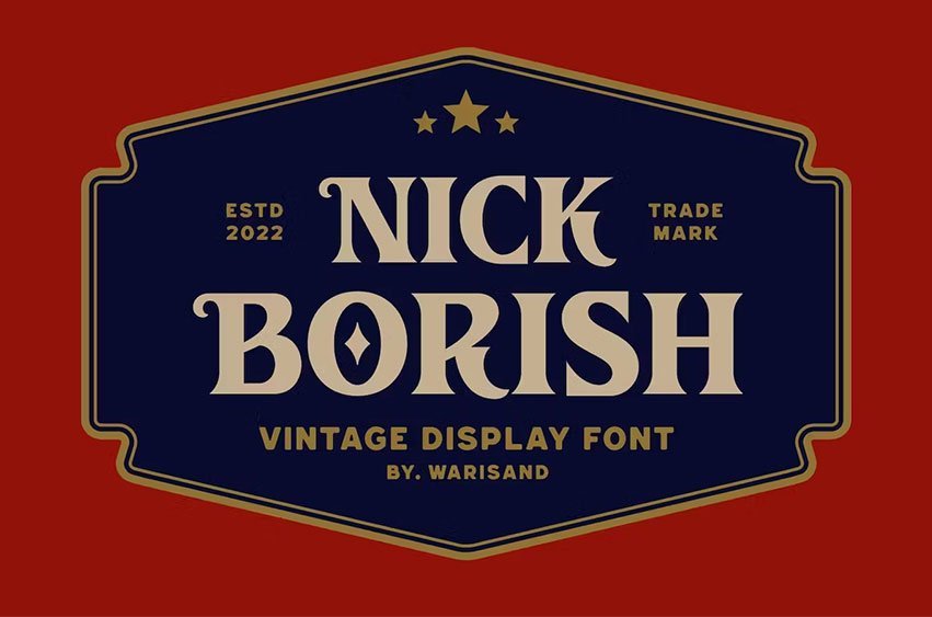 Nick Borish Vintage Font