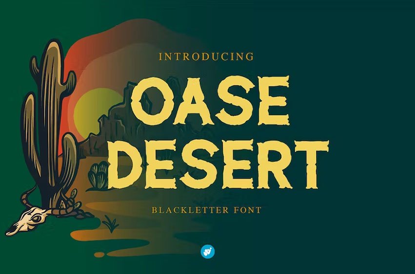 Oase Desert Slab Serif Western Font