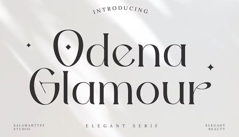 Odena Glamour Elegant Serif Font