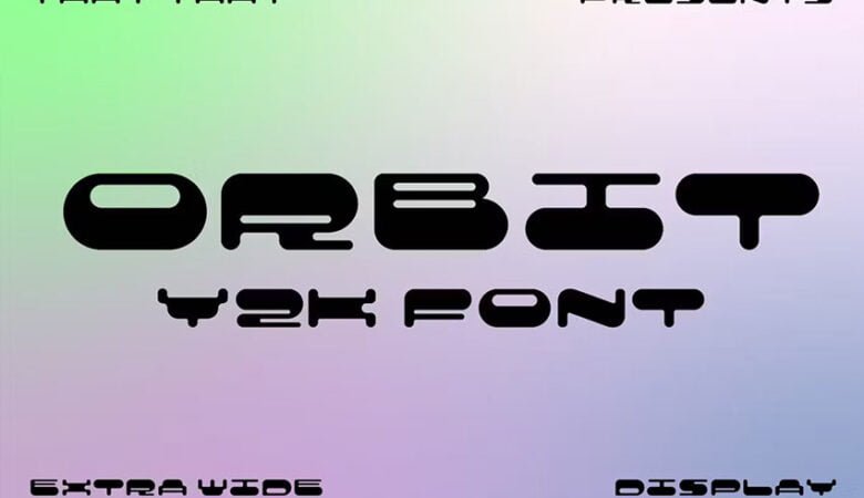 Orbit Y2K Logo Font