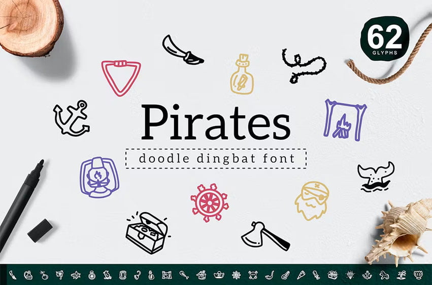 Pirates Dingbat Font
