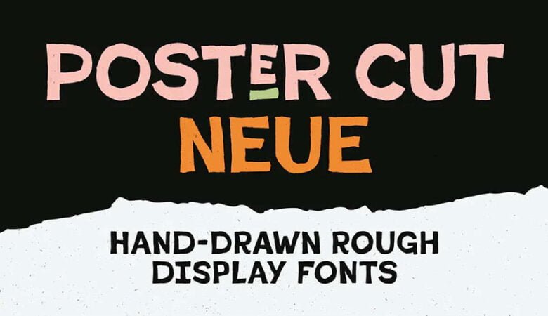 Poster Cut Neue Font Family