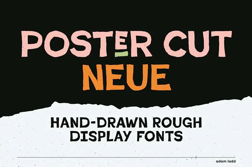 Poster Cut Neue Font Family
