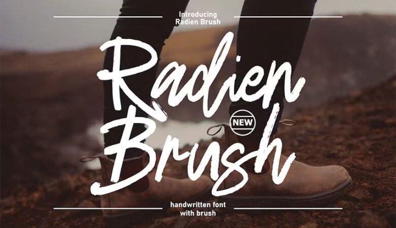 Radien Brush Font