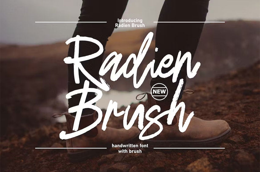 Radien Brush Font