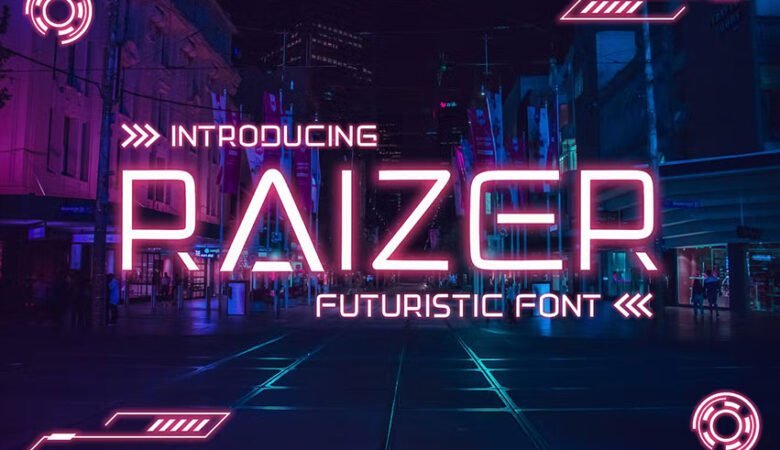 Raizer Futuristic Font