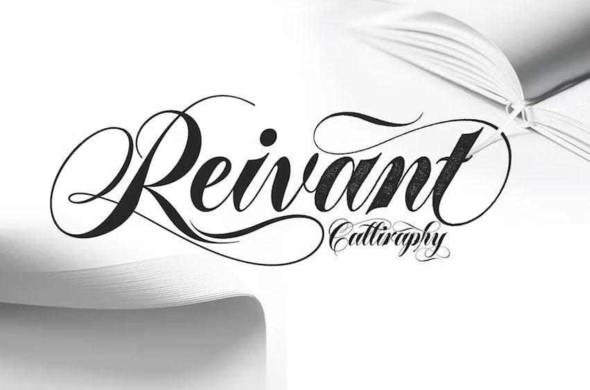 Reivant Wedding Calligraphy Font