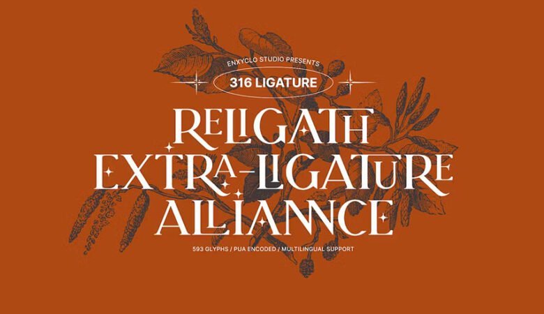 Religath Serif 316 Ligatures Font