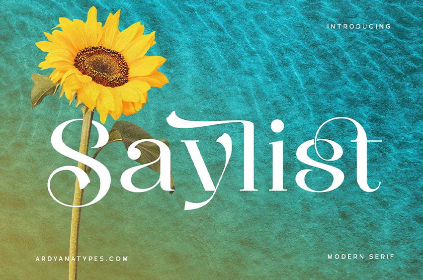 Saylist Font