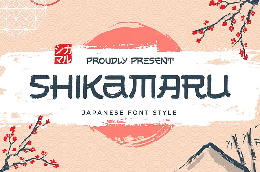 Shikamaru Japanese Style Font