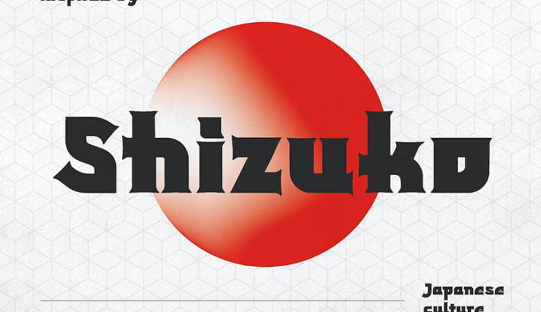 Shizuko Modern Japanese Display Font