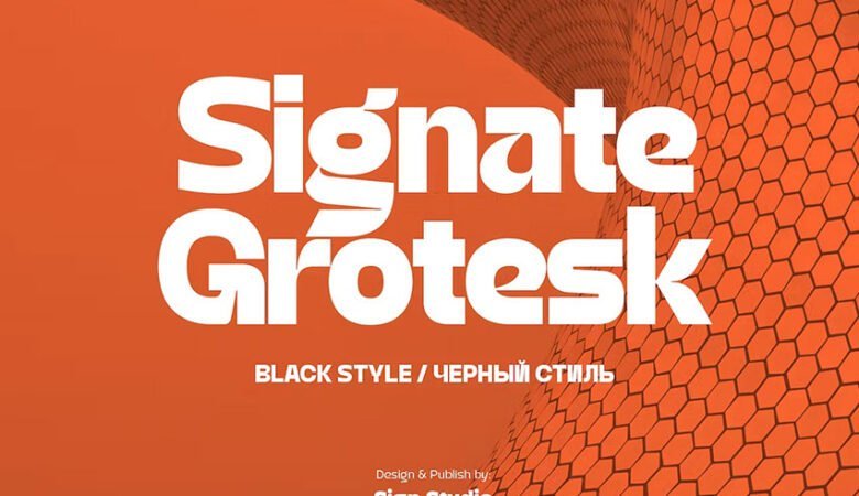 Signate Grotesk Black Font