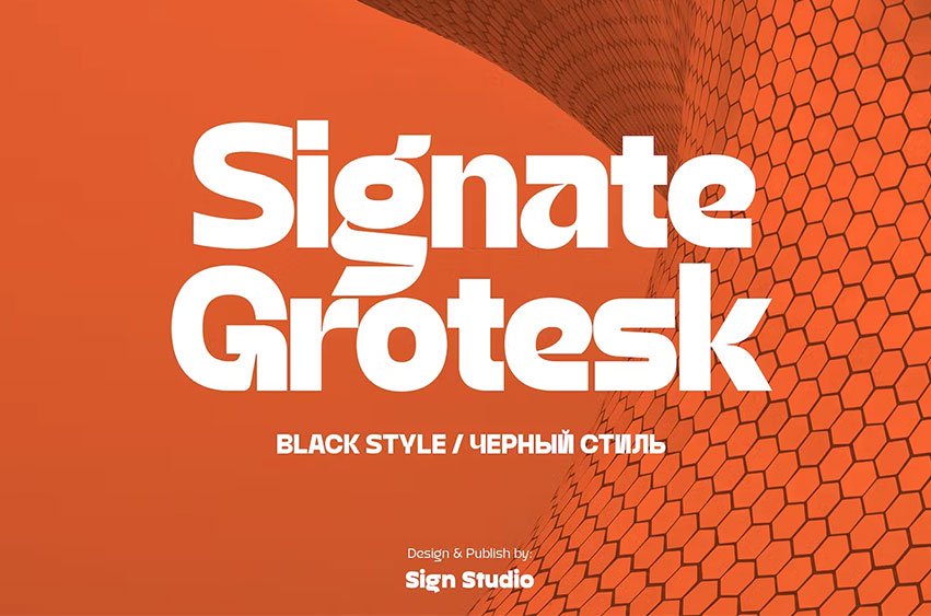 Signate Grotesk Black Font