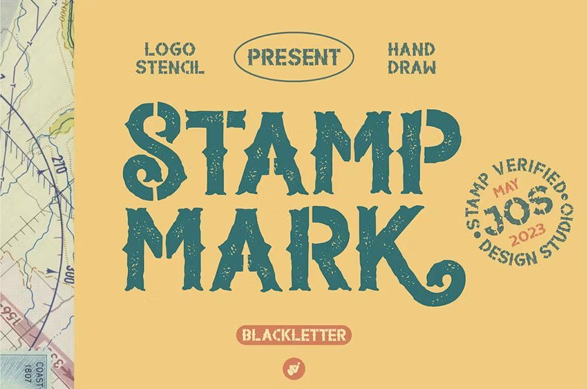 Stamp Mark Font
