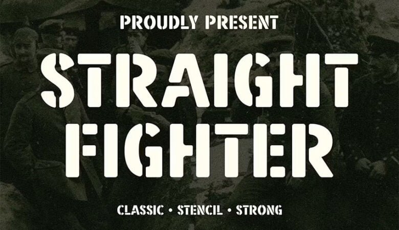 Straight Fighter Font