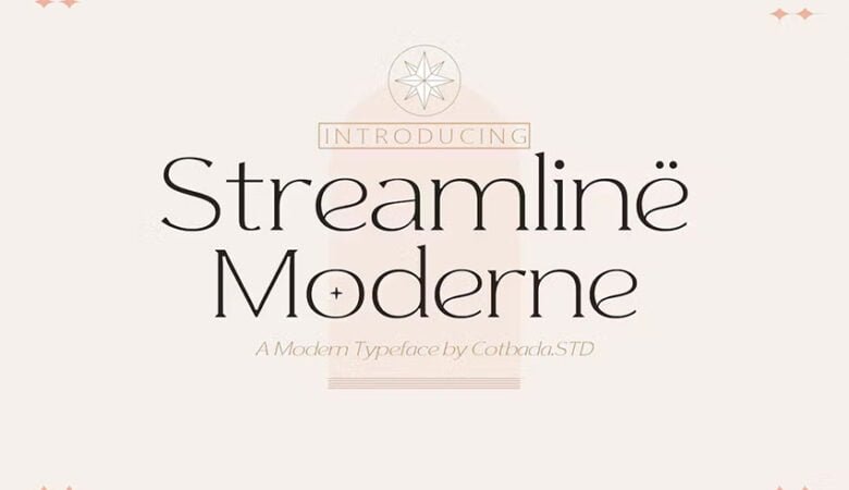 Streamline Moderne Font