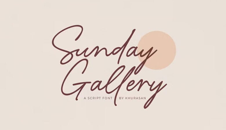 Sunday Gallery Font
