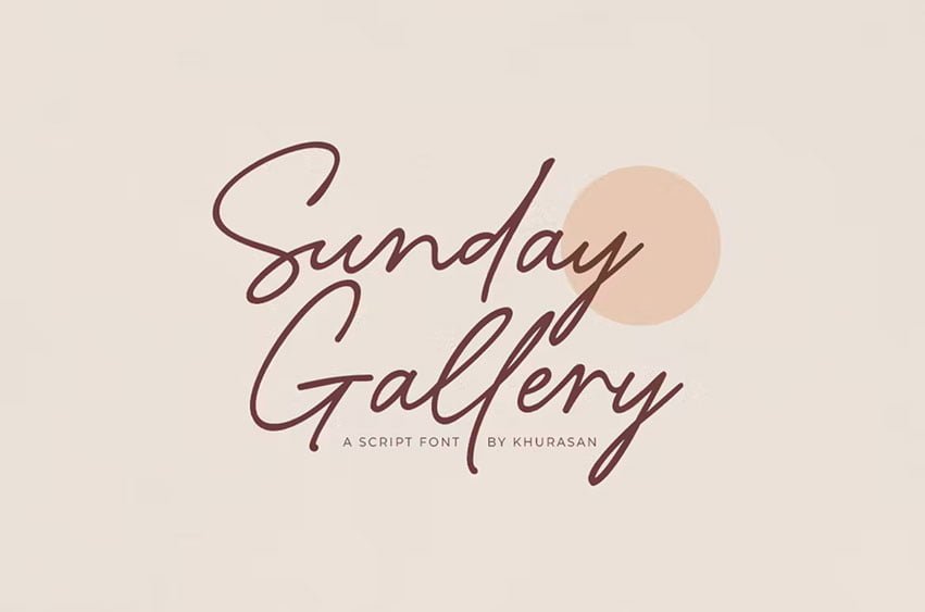 Sunday Gallery Font