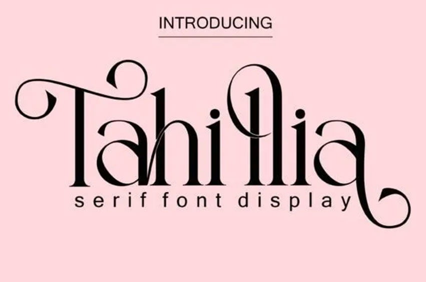 Tahillia Font