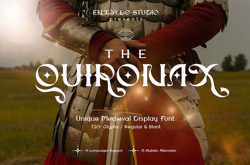 The Quironax Medieval Display Font