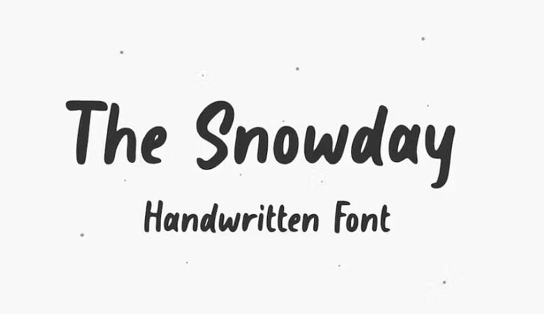 The Snowday Font