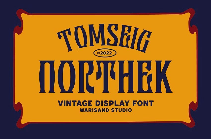 Tomseig Northek Vintage Font