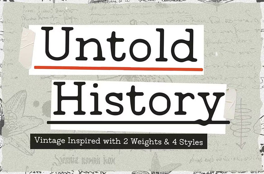 Untold History Font