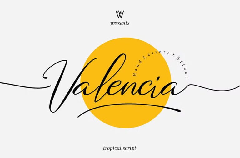 Valencia Font FreeDaFonts