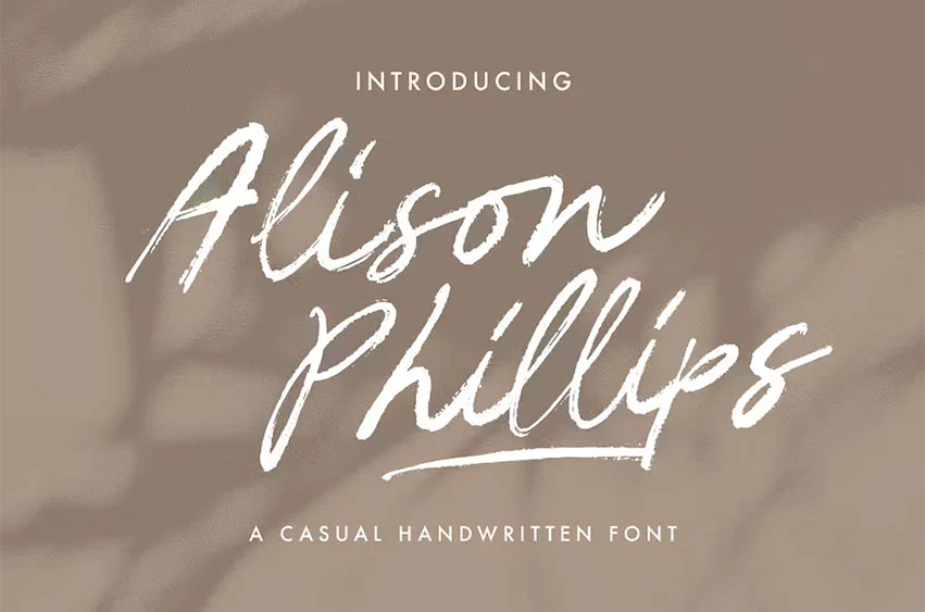 Alison Phillips Font - FreeDaFonts