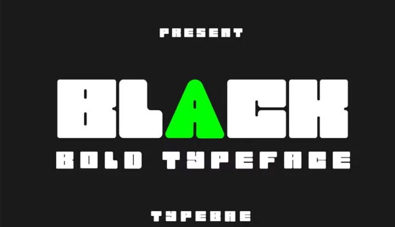 Black Font