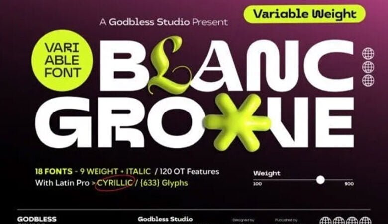 Blanc Groove Font