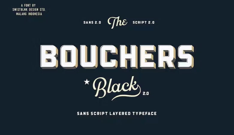 Bouchers Layered Font