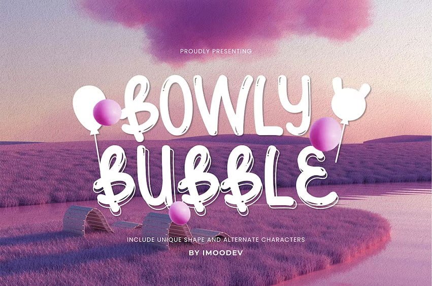 Bowly Bubble Font