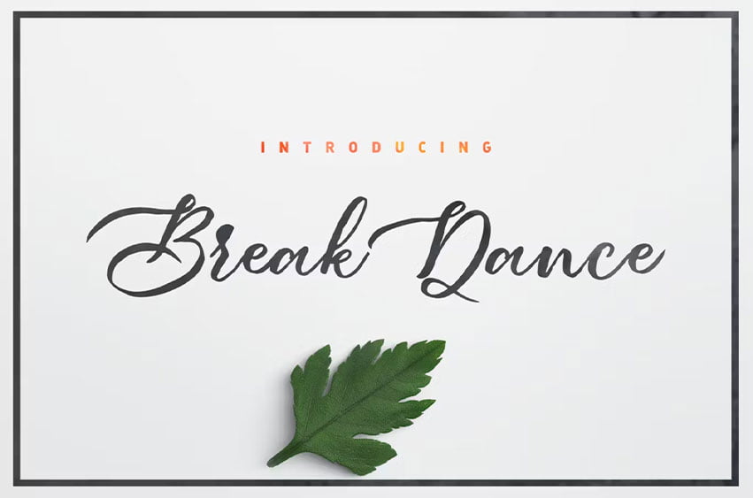 Break Dance Font