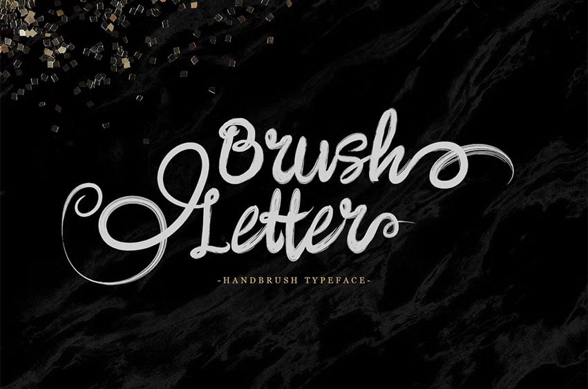 Brushletter Font - FreeDaFonts