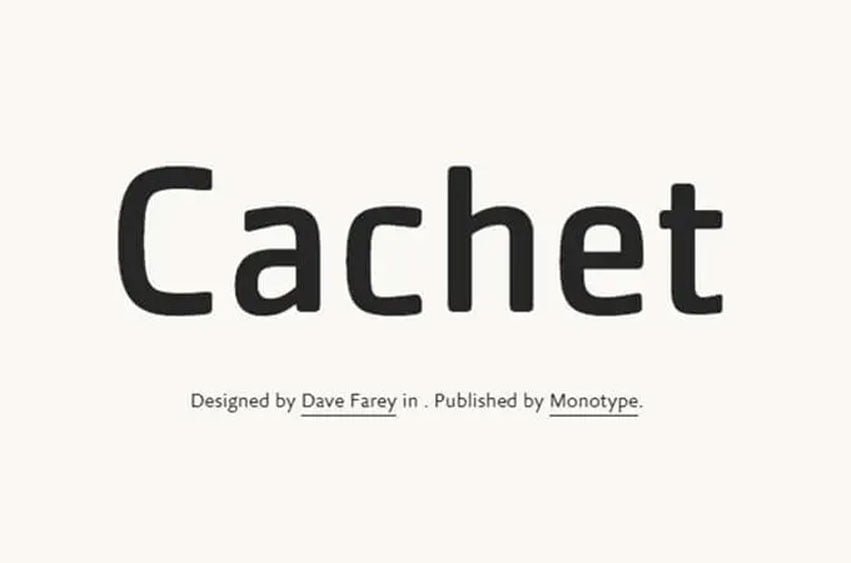 Cachet Font