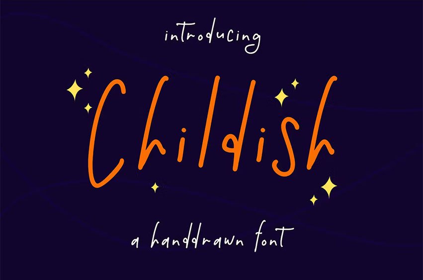 Childish Font - FreeDaFonts