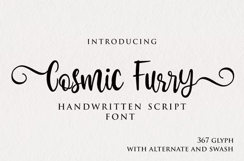Cosmic Furry Font