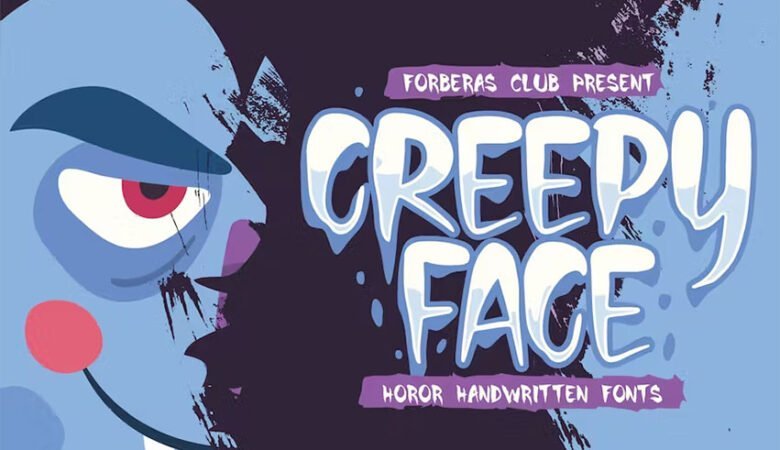 Creepy Face Font