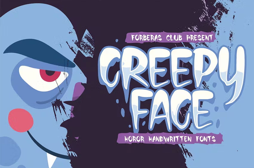 Creepy Face Font