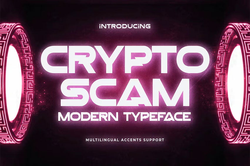 Crypto Scam Font