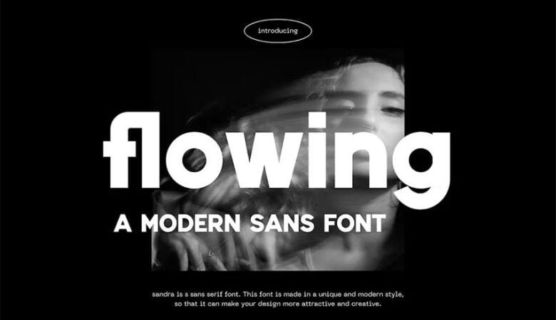 Flowing Font