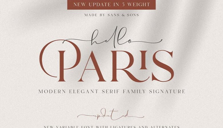 Hello Paris Font