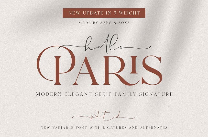 Hello Paris Font