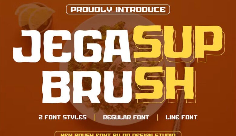 Jegasup Brush Font