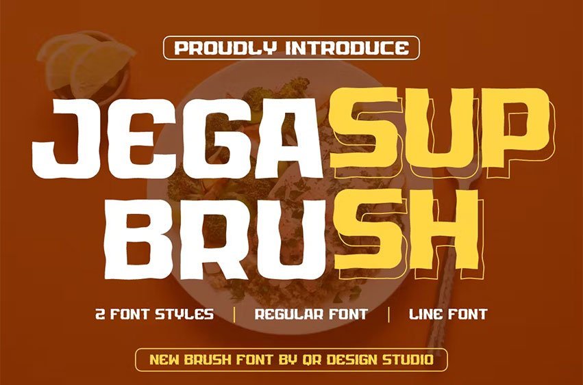 Jegasup Brush Font