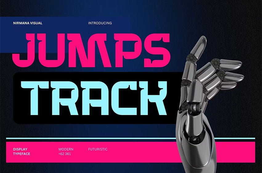 Jumps Track Font